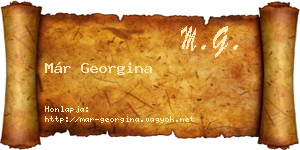 Már Georgina névjegykártya