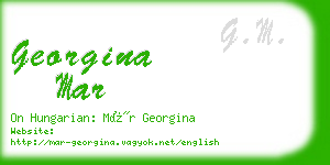 georgina mar business card